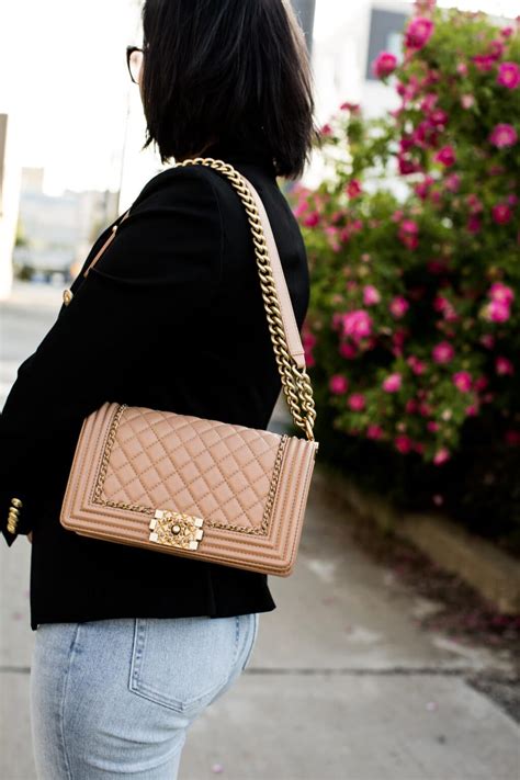 chanel boy worn crossbody|What I Wear on Repeat: My Chanel Boy Bag .